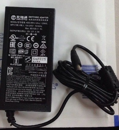 *100% Brand NEW* 12V 5.0A ac adapter HOIOTO ADS-65HI-2 Switching 5.5mm x 2.1mm / 2.5mm Power Supply